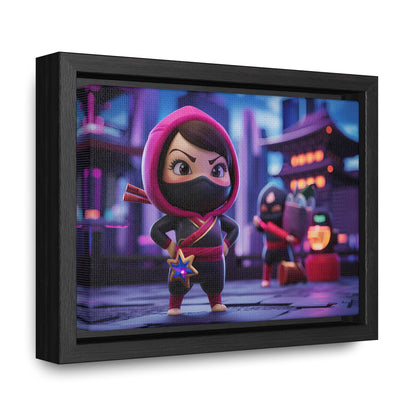 "Midnight Ninja Adventure" - Gallery Canvas Wraps, Horizontal Frame