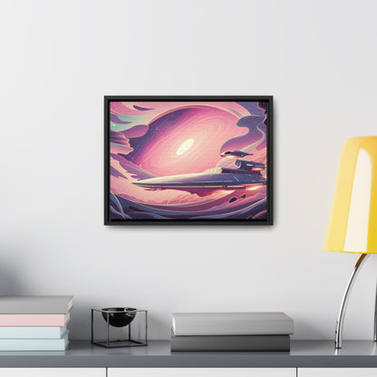 Voyage Through the Cosmic Vortex - Gallery Canvas Wraps, Horizontal Frame