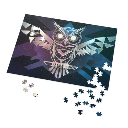 Geometric Owl of the Night - Jigsaw Puzzle (30, 110, 252, 500,1000-Piece)