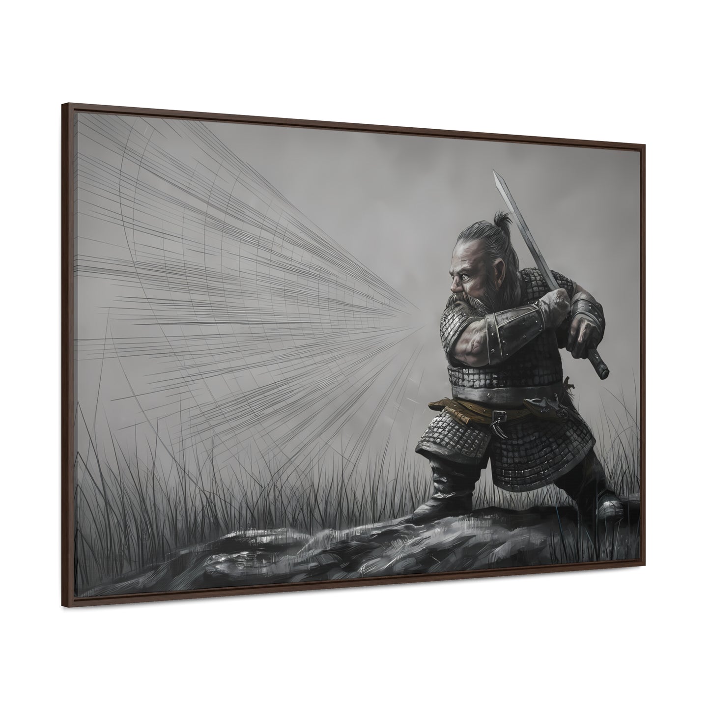 Defender of the Grey Plains - Gallery Canvas Wraps, Horizontal Frame