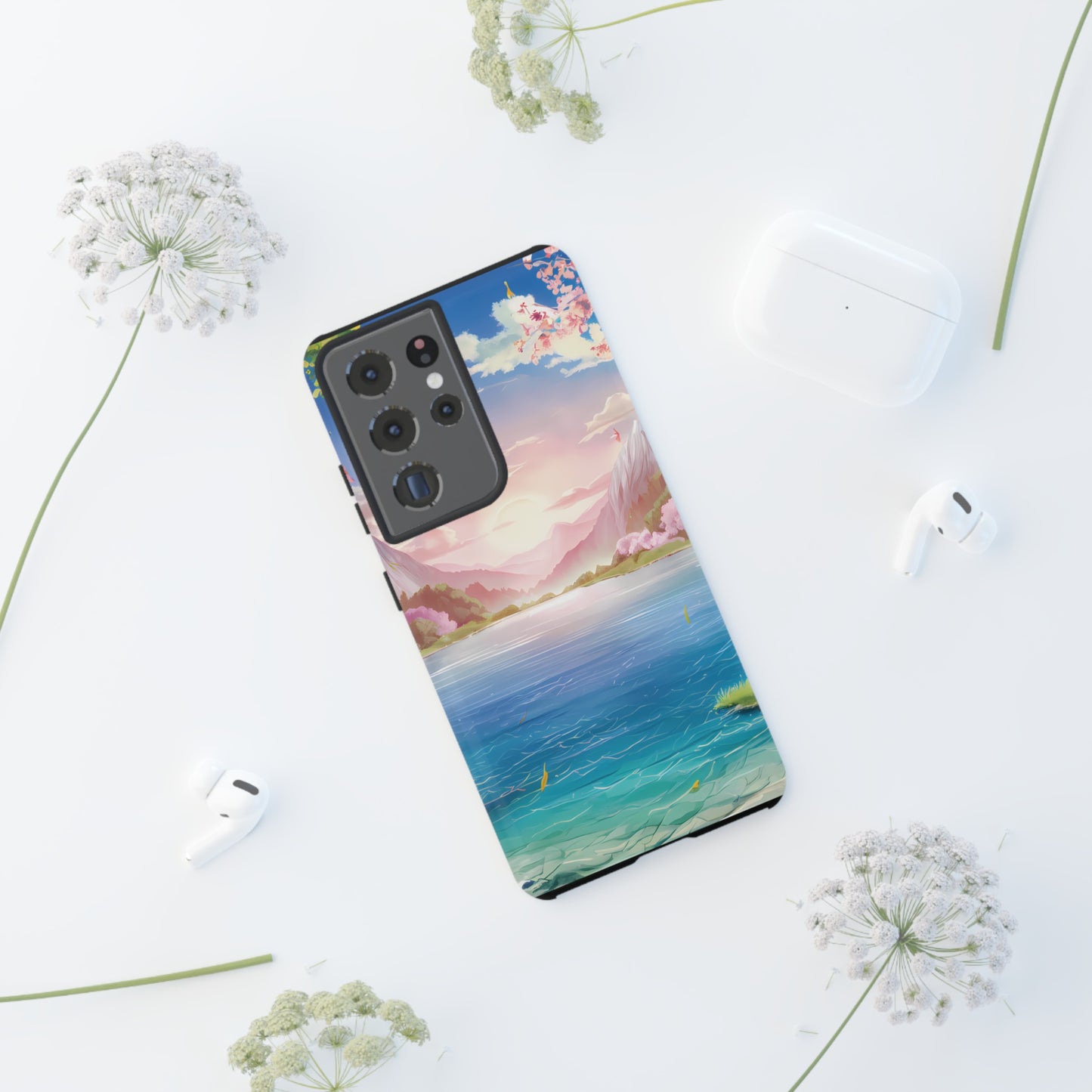Serene Lake and Mountains - Smartphone Tough Cases