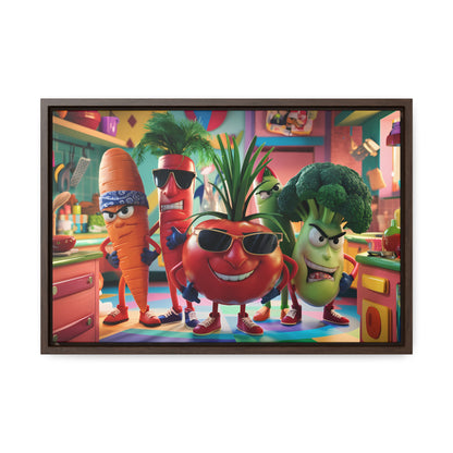 The Veggie Squad's Kitchen Takeover - Gallery Canvas Wraps, Horizontal Frame