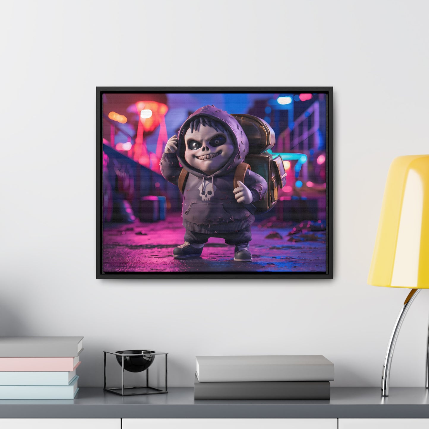 Midnight Mischief - Gallery Canvas Wraps, Horizontal Frame