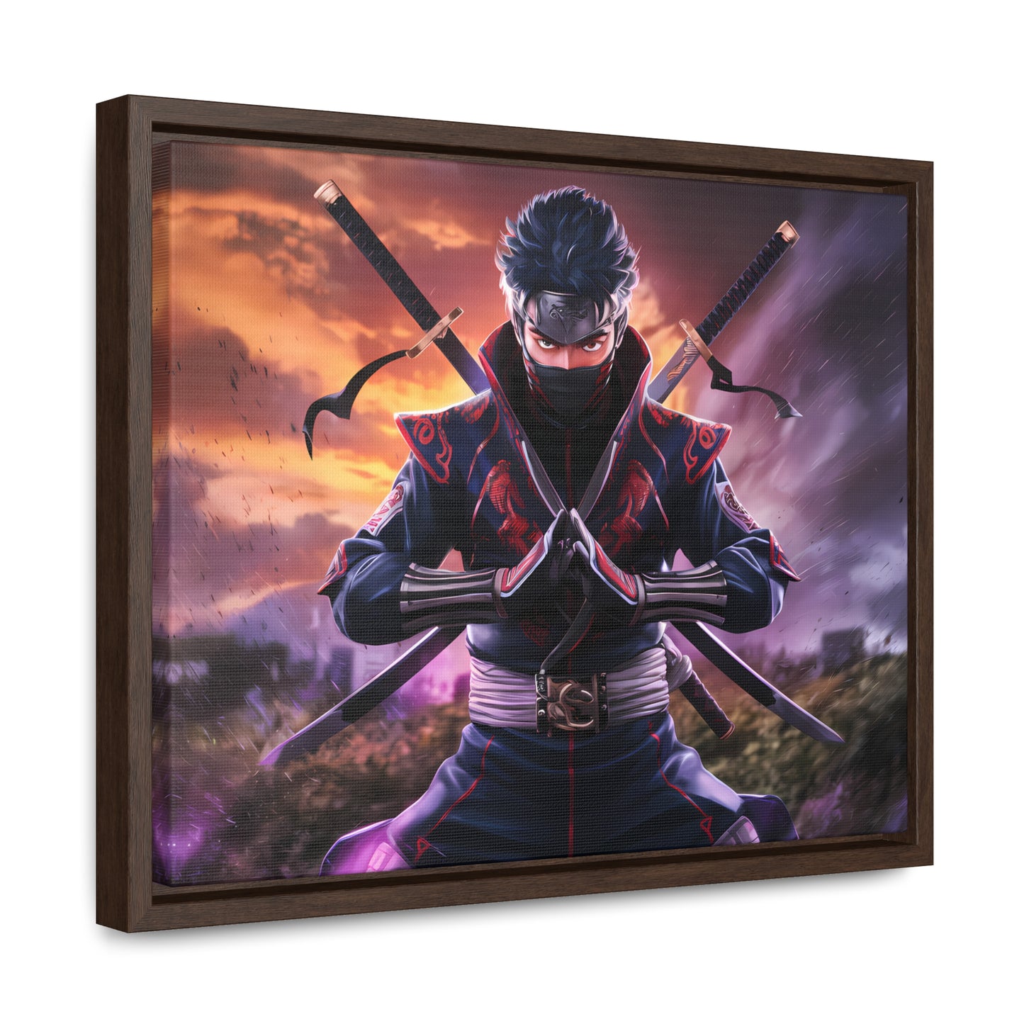 Shadow of the Crimson Ninja - Gallery Canvas Wraps, Horizontal Frame