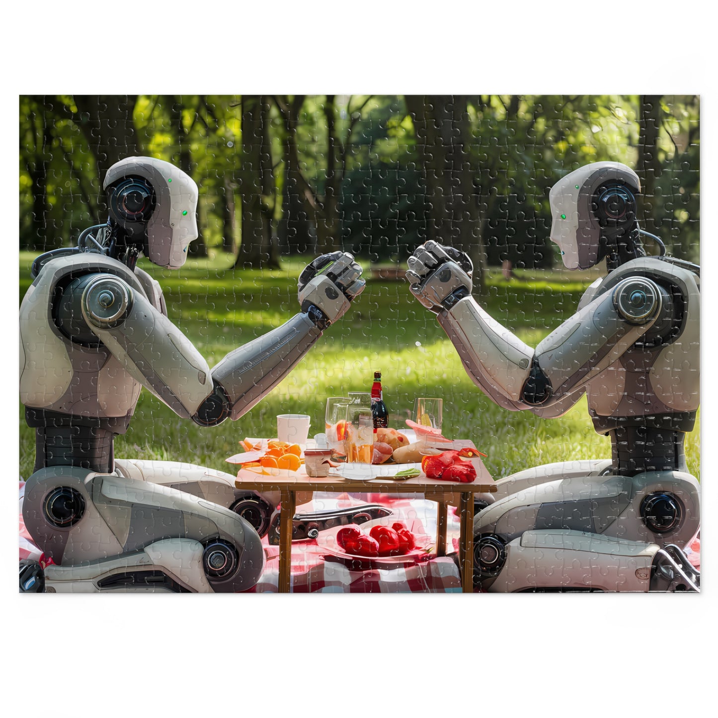 Robots at Brunch - Jigsaw Puzzle (30, 110, 252, 500,1000-Piece)