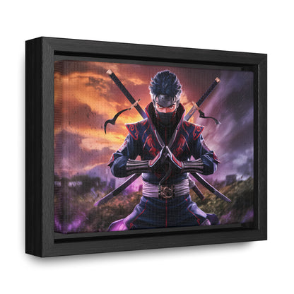 Shadow of the Crimson Ninja - Gallery Canvas Wraps, Horizontal Frame