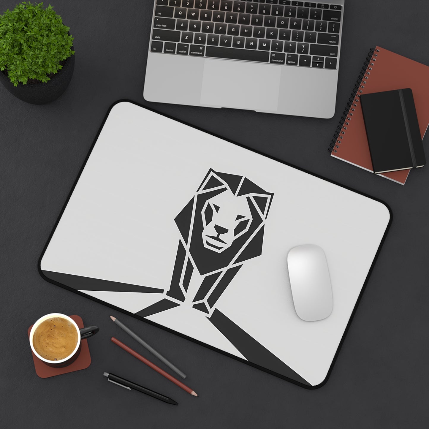 Lion of Geometry - Desk Mat