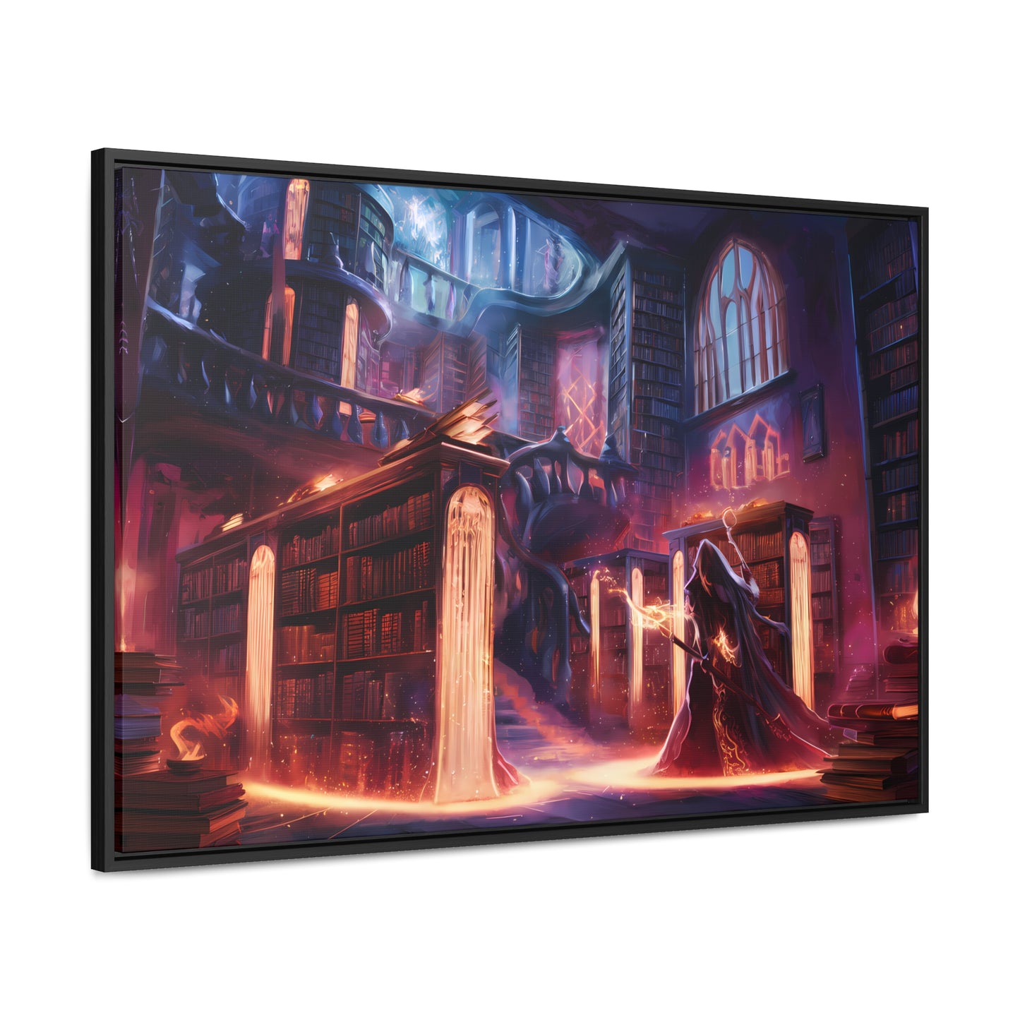 The Arcane Library of Eternal Knowledge - Gallery Canvas Wraps, Horizontal Frame