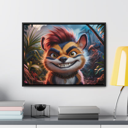 Rebel in the Jungle - Gallery Canvas Wraps, Horizontal Frame