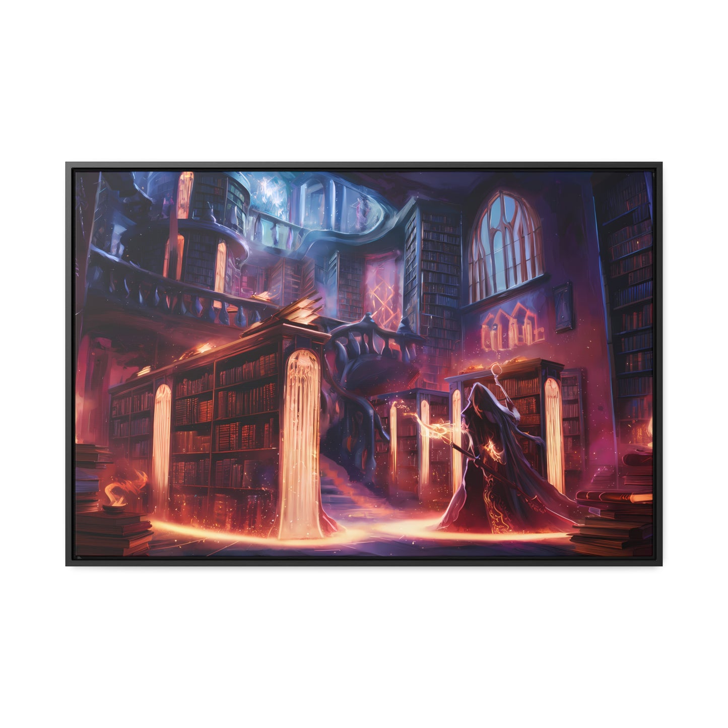 The Arcane Library of Eternal Knowledge - Gallery Canvas Wraps, Horizontal Frame