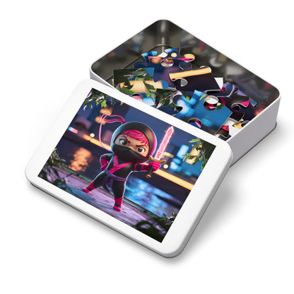 "Ninja Warrior: Pink Blade at Dusk" - Jigsaw Puzzle (30, 110, 252, 500,1000-Piece)