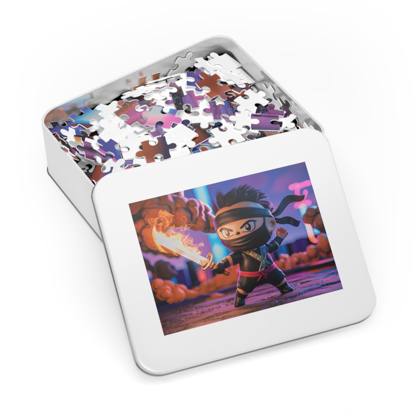 Flameblade Ninja Showdown - Jigsaw Puzzle (30, 110, 252, 500,1000-Piece)