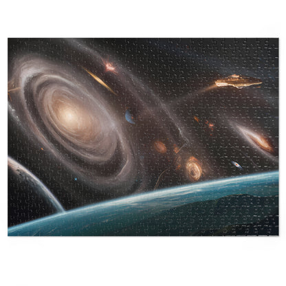 Eternal Voyage Through Cosmic Vortexes - Jigsaw Puzzle (30, 110, 252, 500,1000-Piece)