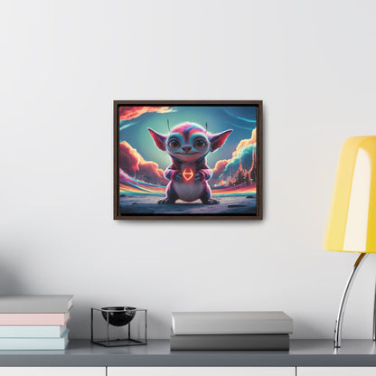 Guardian of the Cosmic Heart - Gallery Canvas Wraps, Horizontal Frame