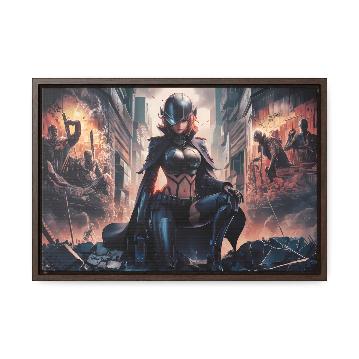 "Shadow of the Resistance" - Gallery Canvas Wraps, Horizontal Frame