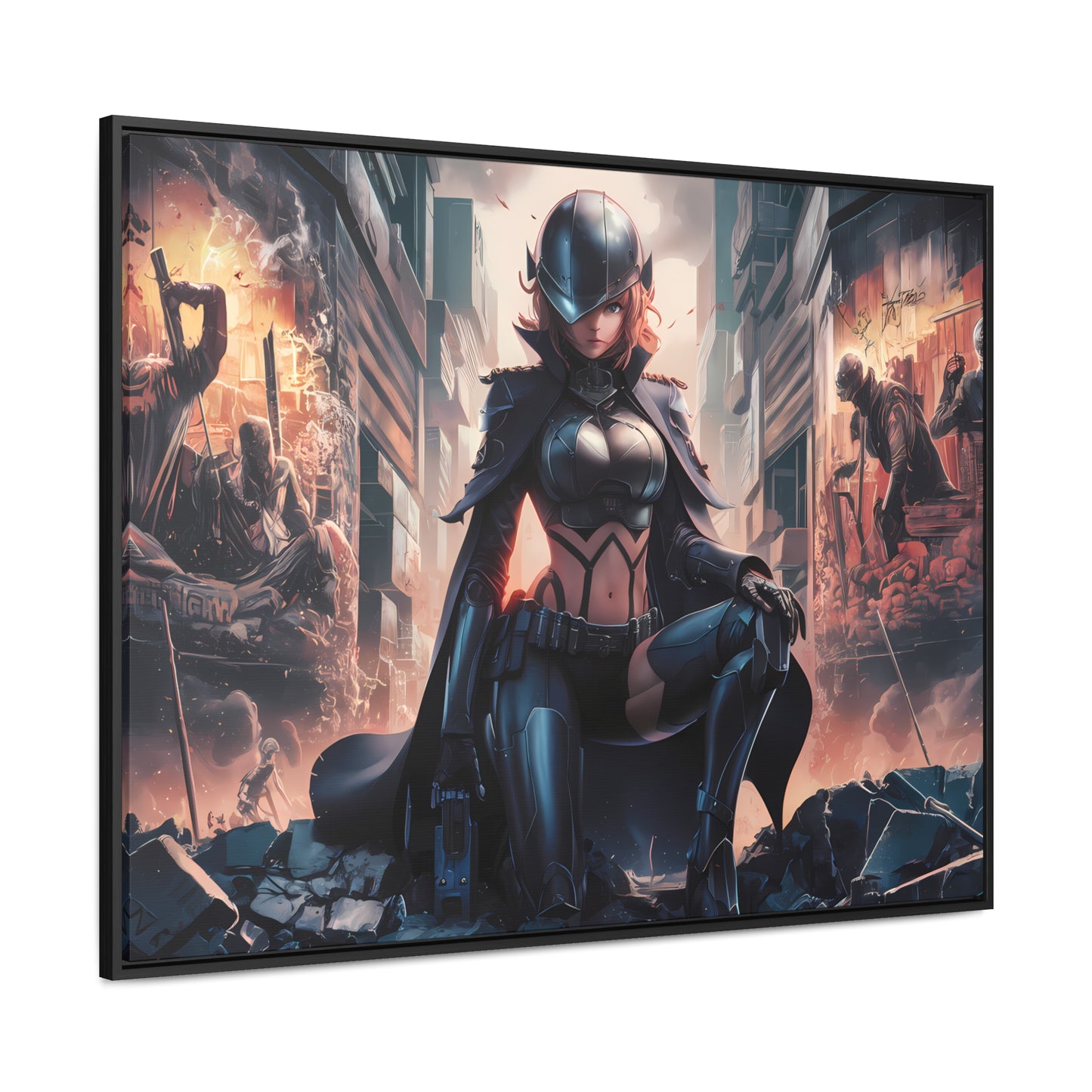 "Shadow of the Resistance" - Gallery Canvas Wraps, Horizontal Frame