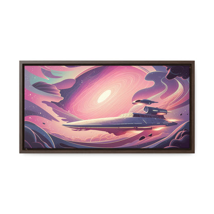 Voyage Through the Cosmic Vortex - Gallery Canvas Wraps, Horizontal Frame