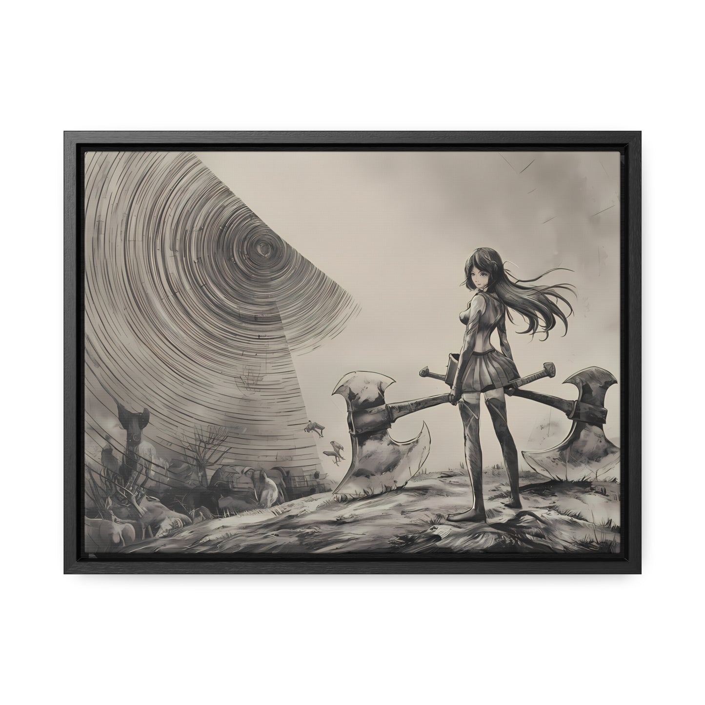 Echoes of the Abyss - Gallery Canvas Wraps, Horizontal Frame