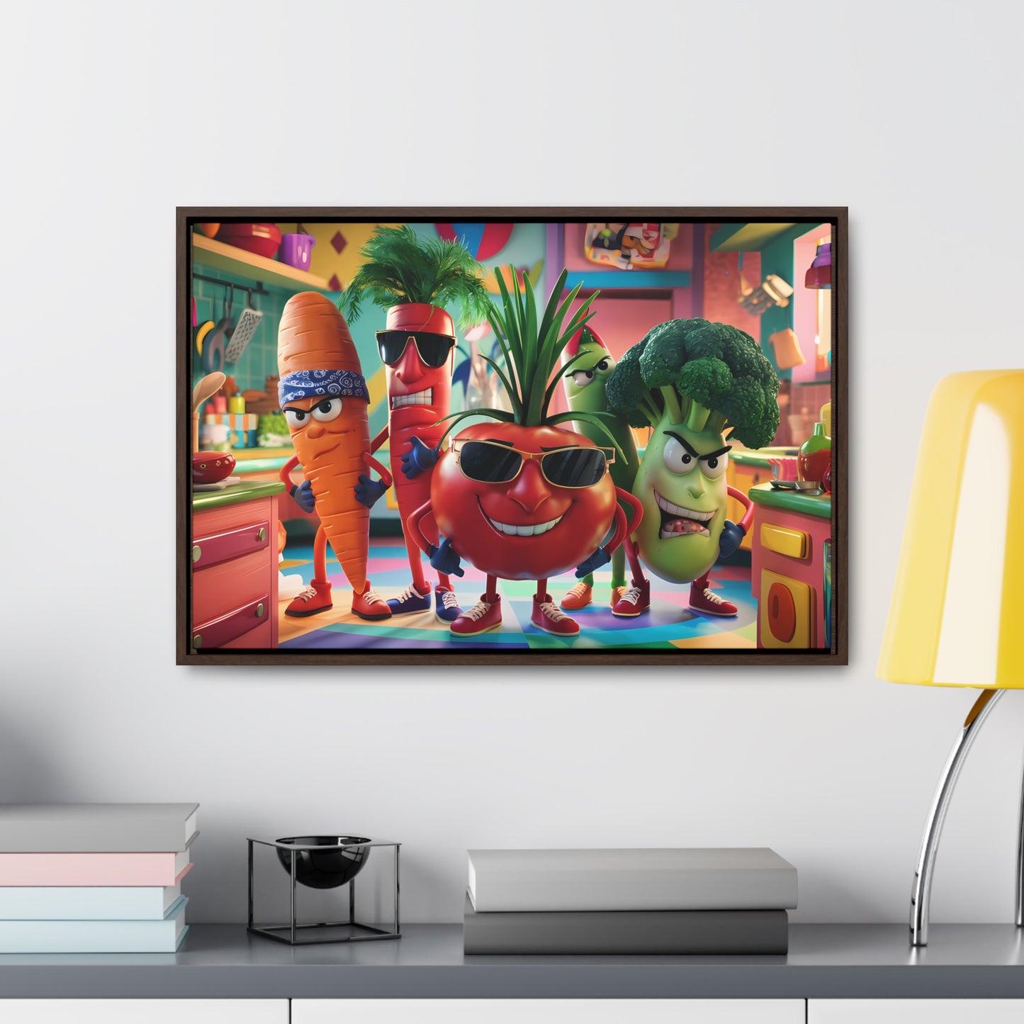 The Veggie Squad's Kitchen Takeover - Gallery Canvas Wraps, Horizontal Frame