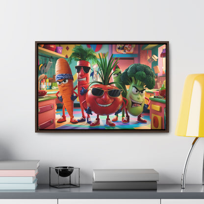 The Veggie Squad's Kitchen Takeover - Gallery Canvas Wraps, Horizontal Frame
