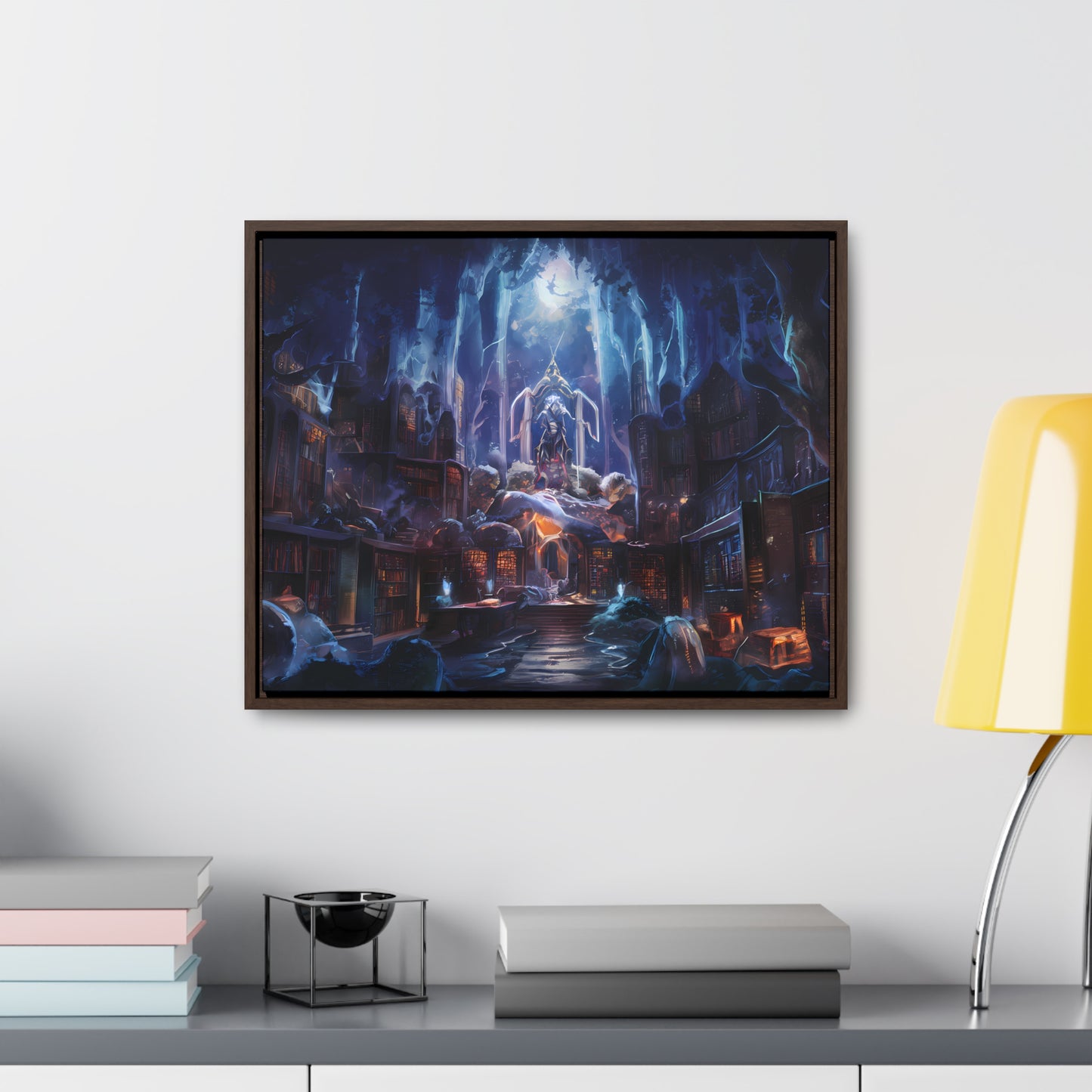 Sanctuary of the Forgotten Tomes - Gallery Canvas Wraps, Horizontal Frame