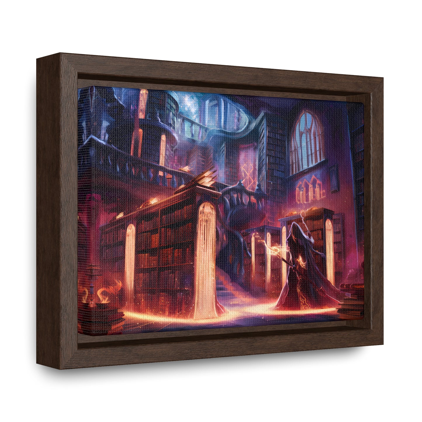The Arcane Library of Eternal Knowledge - Gallery Canvas Wraps, Horizontal Frame