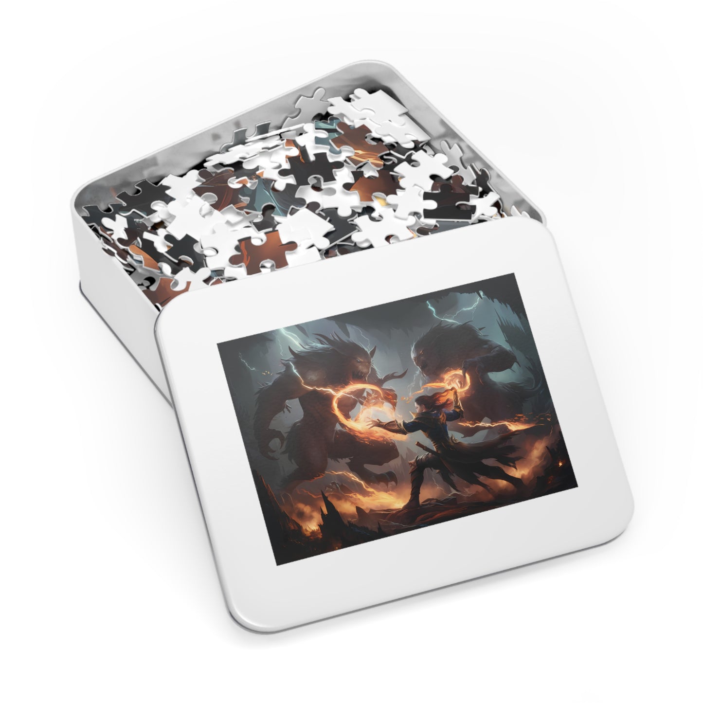 Battle of the Infernal Beasts - Jigsaw Puzzle (30, 110, 252, 500,1000-Piece)