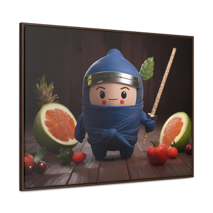 Ninja Fruit Guardian - Gallery Canvas Wraps, Horizontal Frame