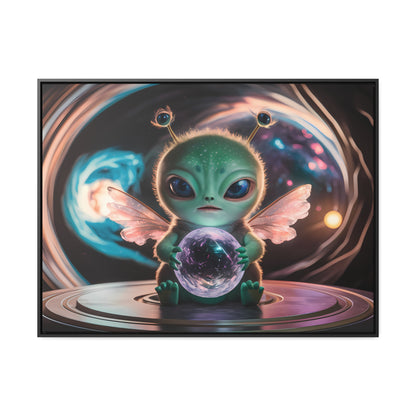 Guardian of the Cosmic Crystal - Gallery Canvas Wraps, Horizontal Frame