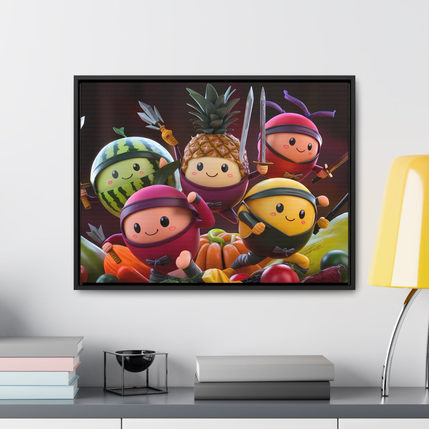 Fruit Ninja Warriors - Gallery Canvas Wraps, Horizontal Frame