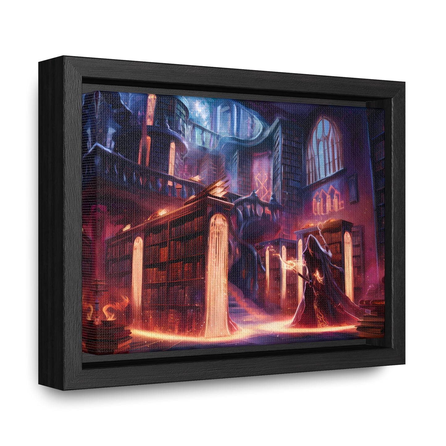 The Arcane Library of Eternal Knowledge - Gallery Canvas Wraps, Horizontal Frame