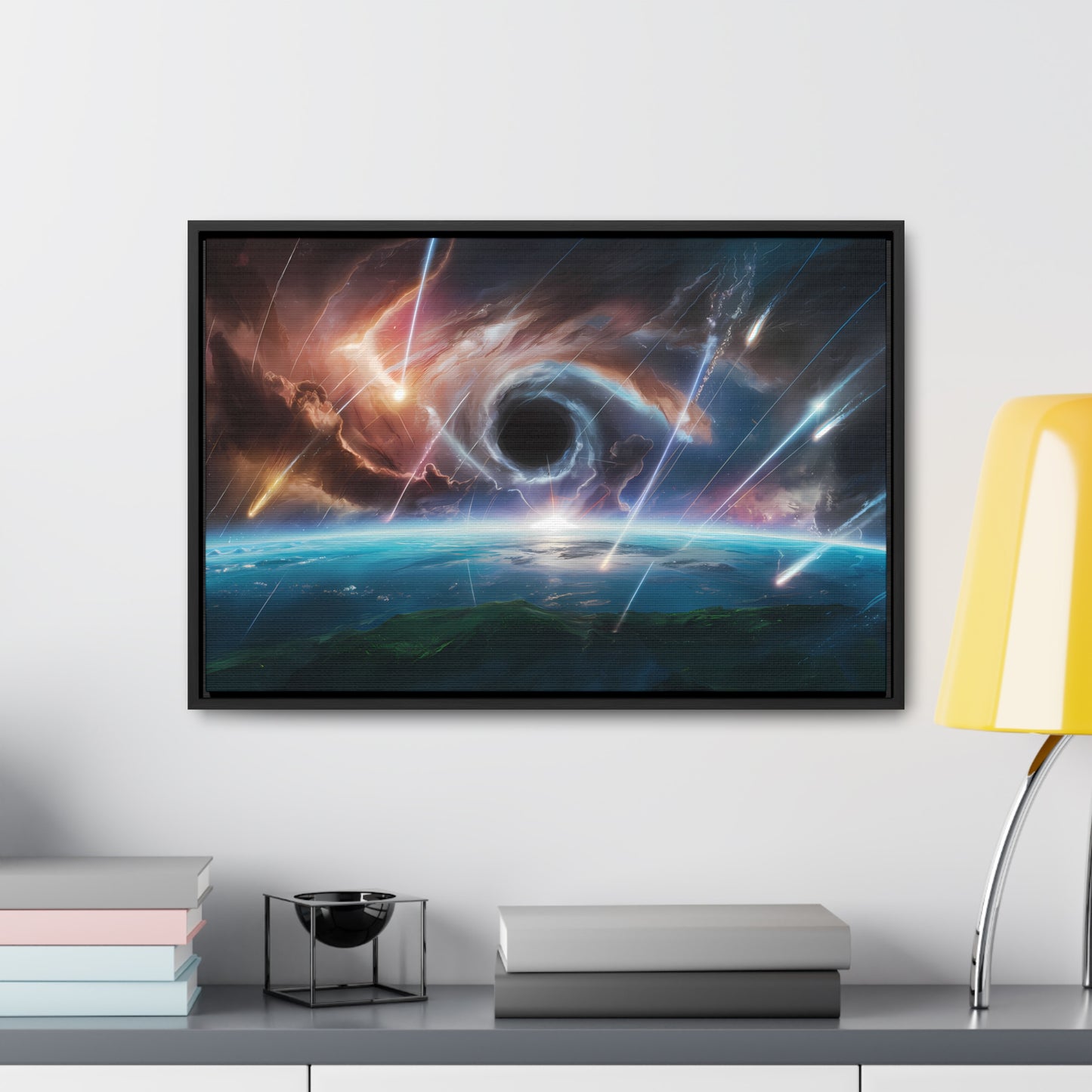 "The Eye of the Cosmic Storm" - Gallery Canvas Wraps, Horizontal Frame