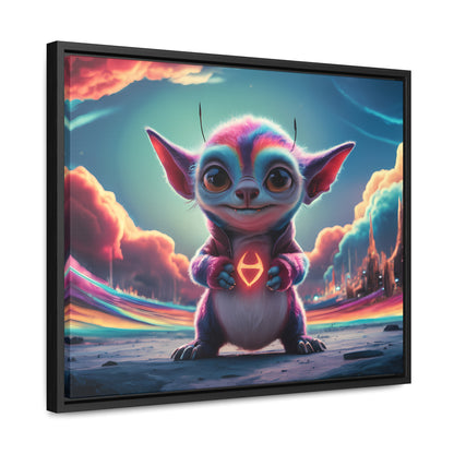 Guardian of the Cosmic Heart - Gallery Canvas Wraps, Horizontal Frame