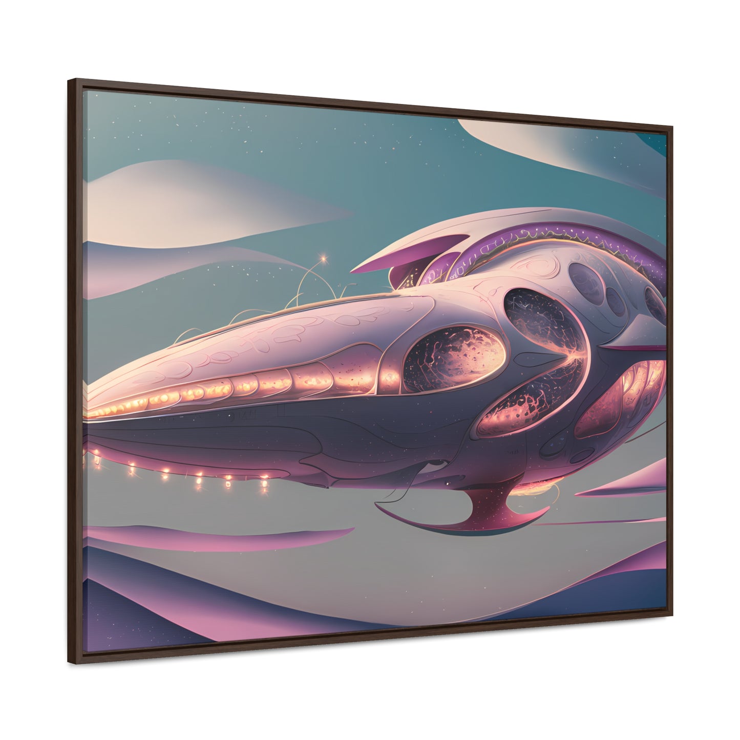 Voyage of the Celestial Whale - Gallery Canvas Wraps, Horizontal Frame