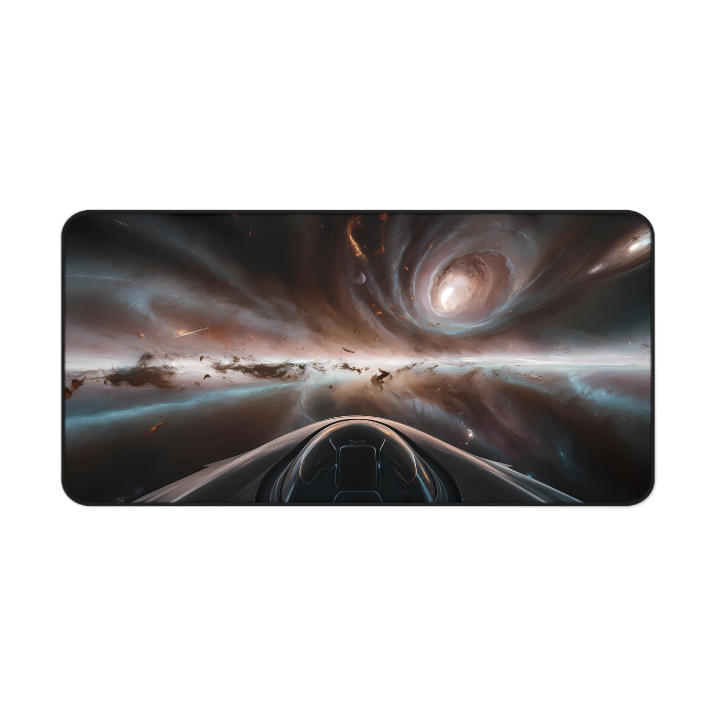 Space viewed out of a Space Ship - Desk Mat