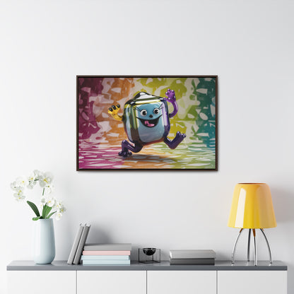 Bubbly Joy in Glass Form - Gallery Canvas Wraps, Horizontal Frame