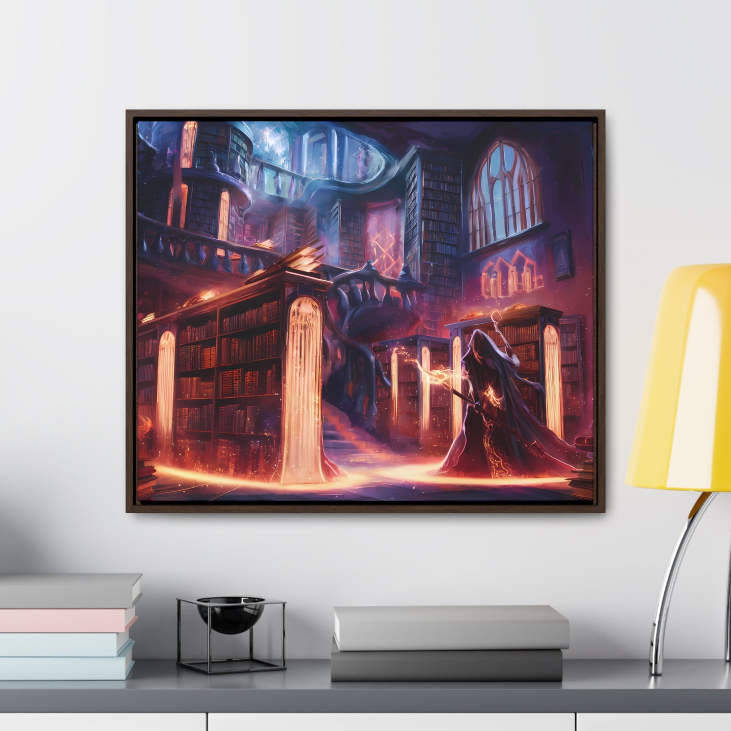 The Arcane Library of Eternal Knowledge - Gallery Canvas Wraps, Horizontal Frame