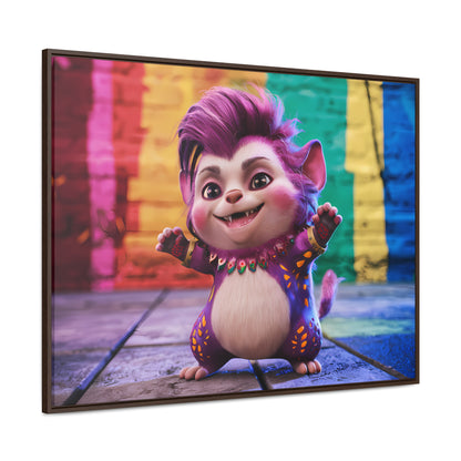 Colorful Celebration Creature - Gallery Canvas Wraps, Horizontal Frame