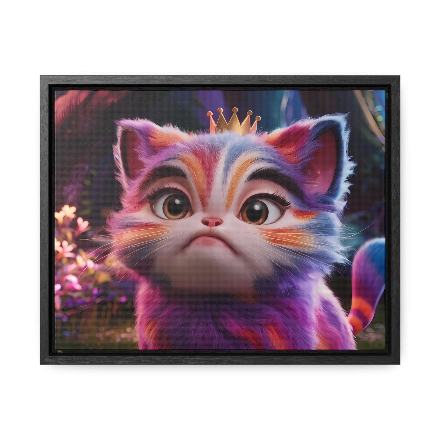 Regal Whiskers in the Enchanted Forest - Gallery Canvas Wraps, Horizontal Frame