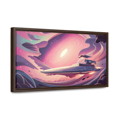 Voyage Through the Cosmic Vortex - Gallery Canvas Wraps, Horizontal Frame