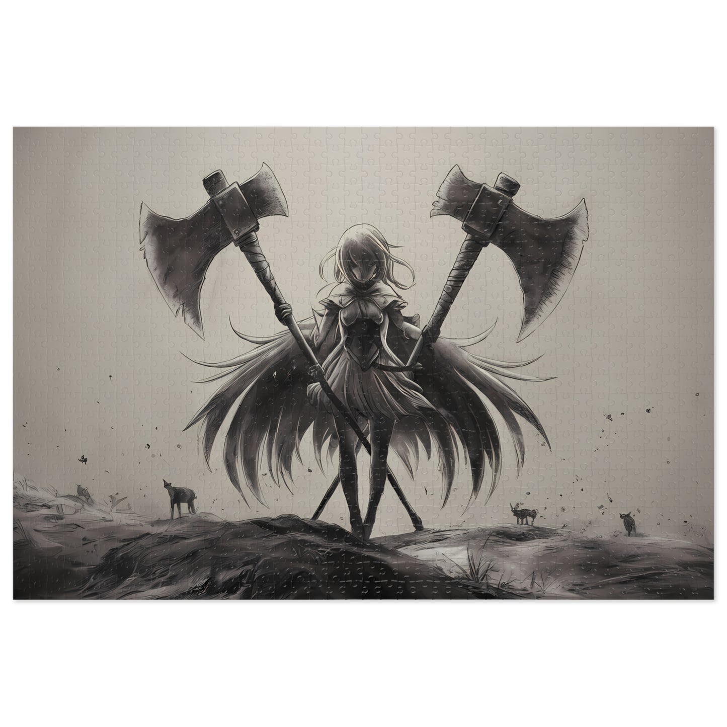 "Angel of Desolation" - Jigsaw Puzzle (30, 110, 252, 500,1000-Piece)