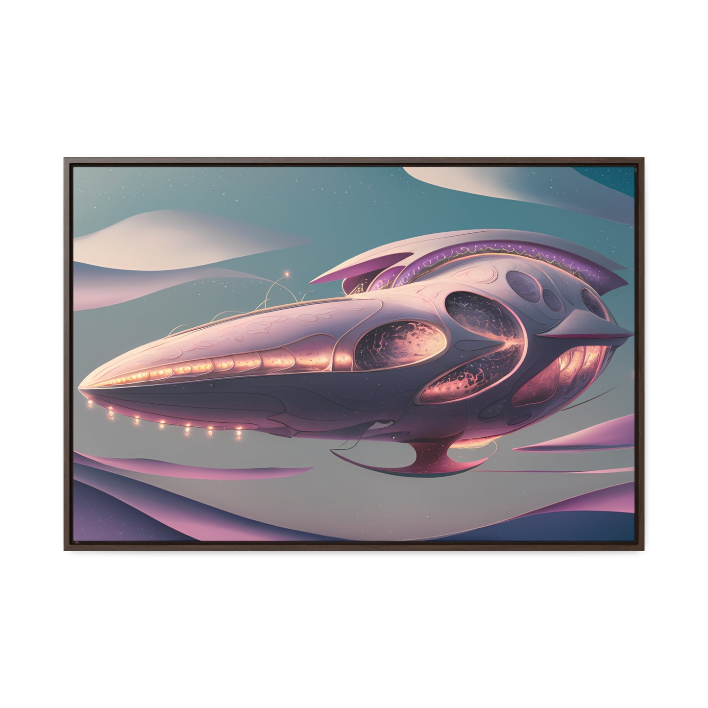 Voyage of the Celestial Whale - Gallery Canvas Wraps, Horizontal Frame