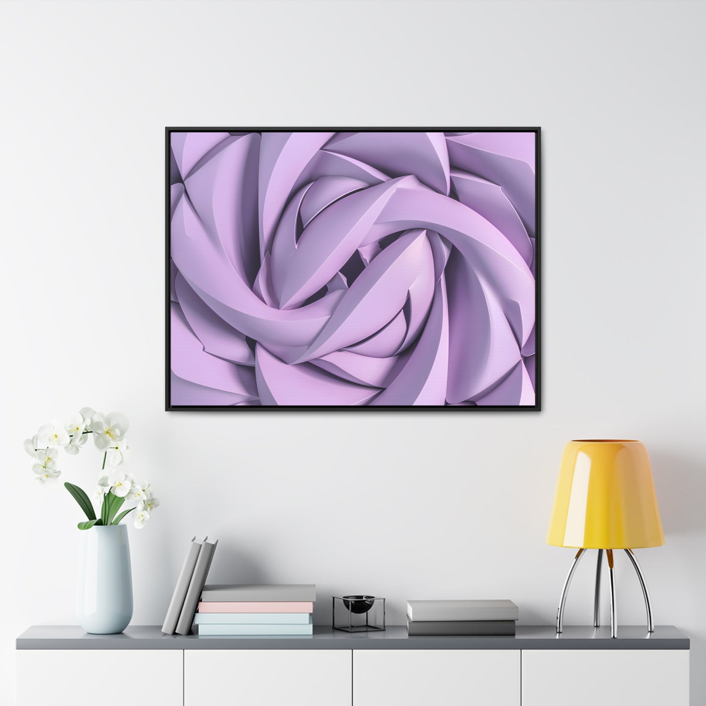 Spiral Petals - Gallery Canvas Wraps, Horizontal Frame