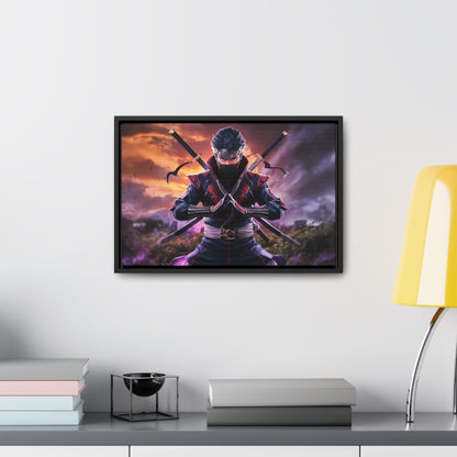 Shadow of the Crimson Ninja - Gallery Canvas Wraps, Horizontal Frame