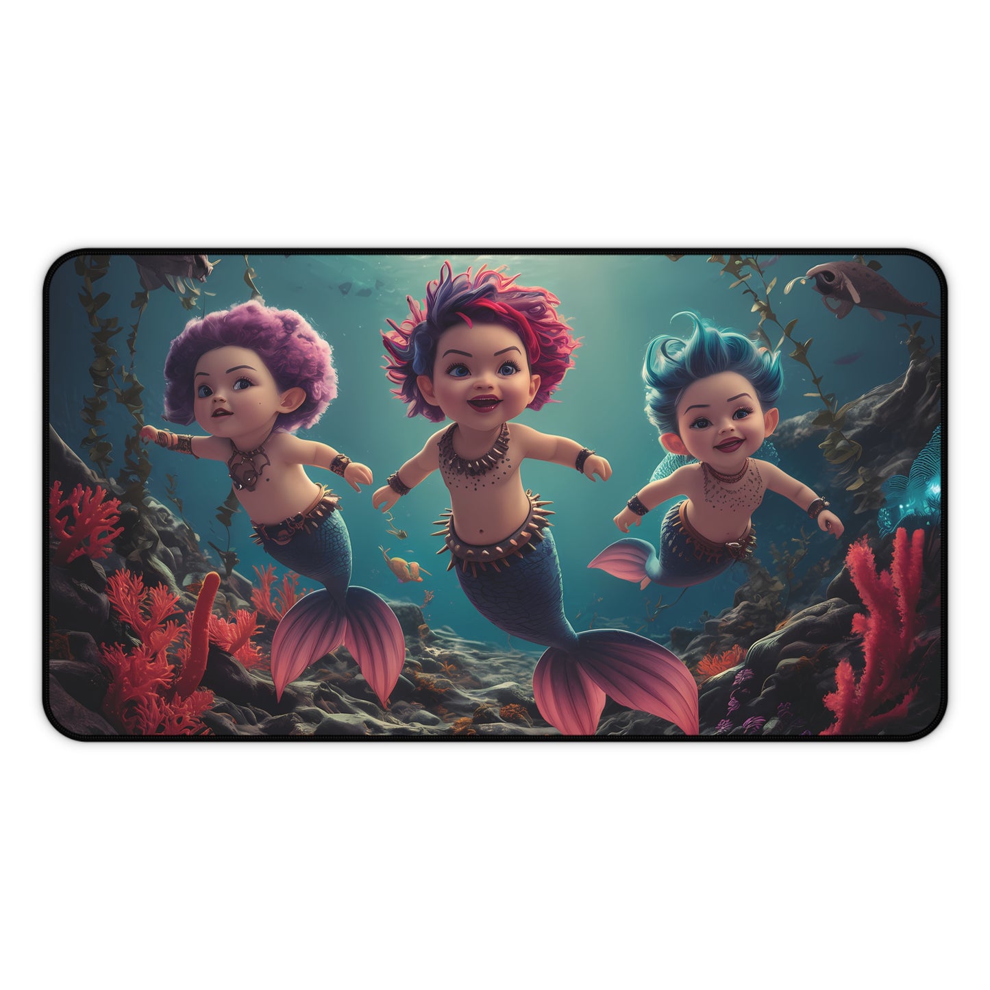 Cute Mermaids - Desk Mat