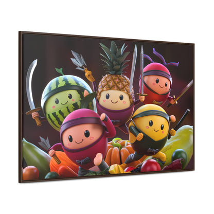 Fruit Ninja Warriors - Gallery Canvas Wraps, Horizontal Frame