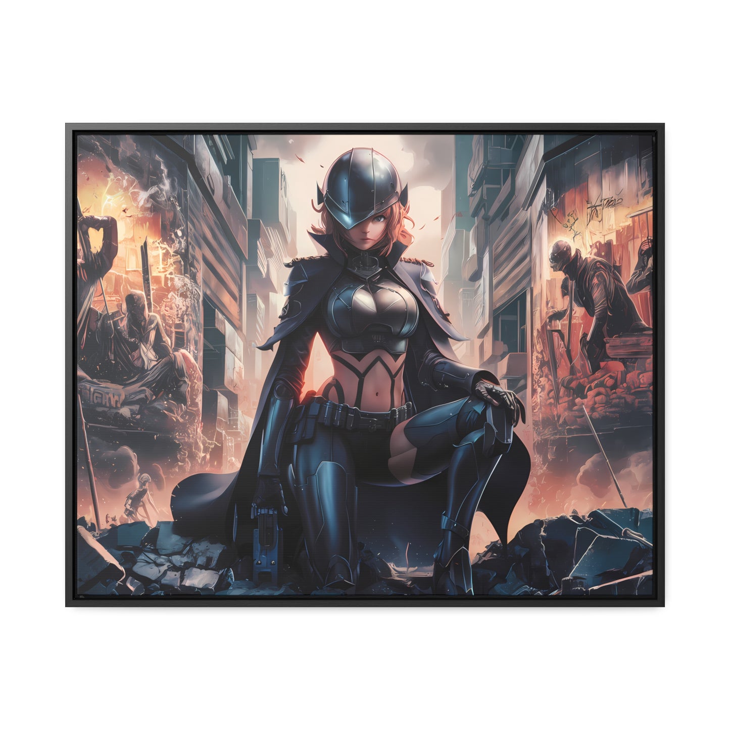 "Shadow of the Resistance" - Gallery Canvas Wraps, Horizontal Frame