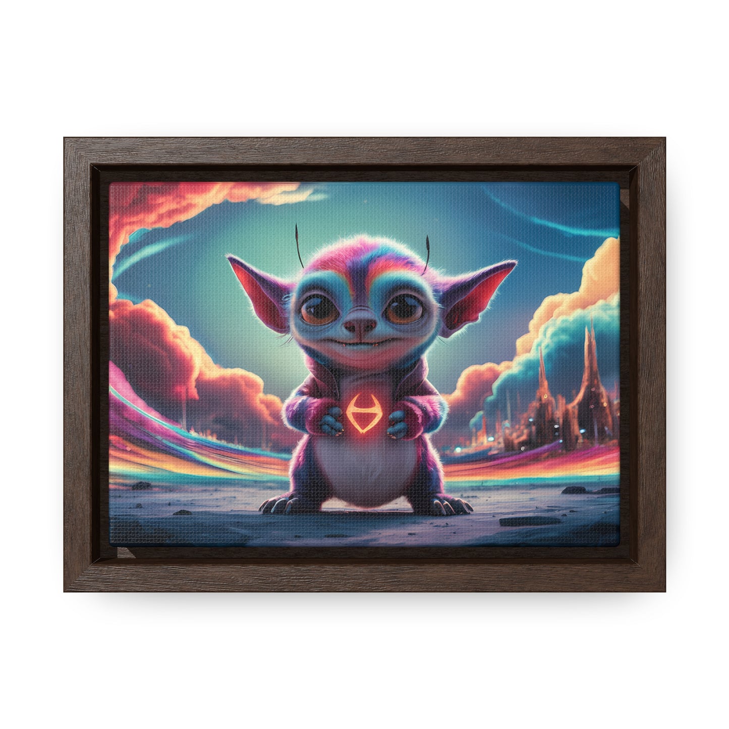 Guardian of the Cosmic Heart - Gallery Canvas Wraps, Horizontal Frame