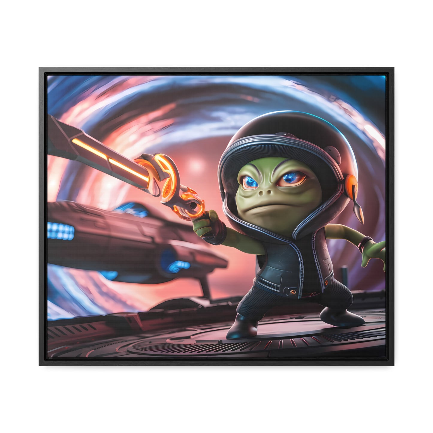 Galactic Guardian: Defender of the Stars - Gallery Canvas Wraps, Horizontal Frame