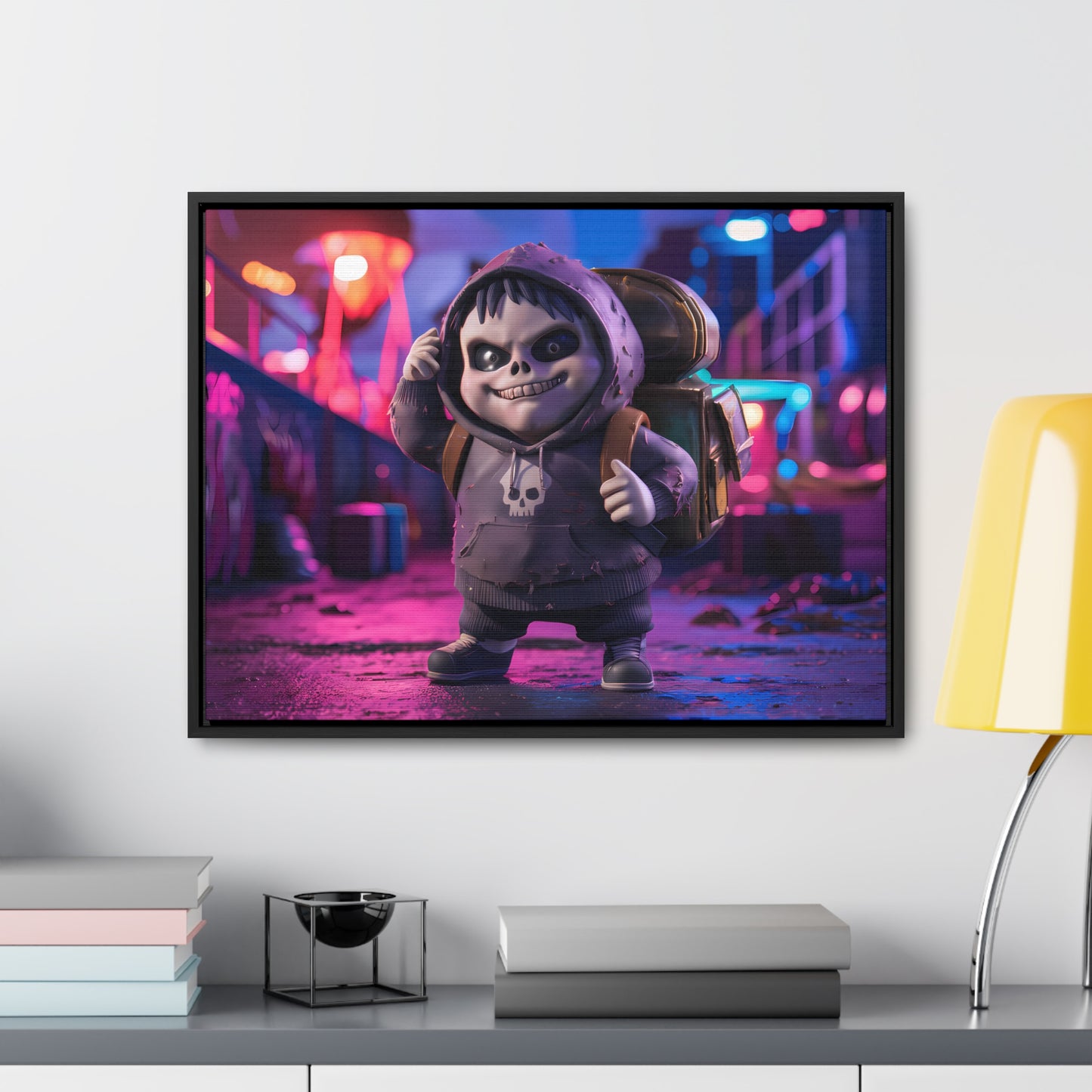 Midnight Mischief - Gallery Canvas Wraps, Horizontal Frame